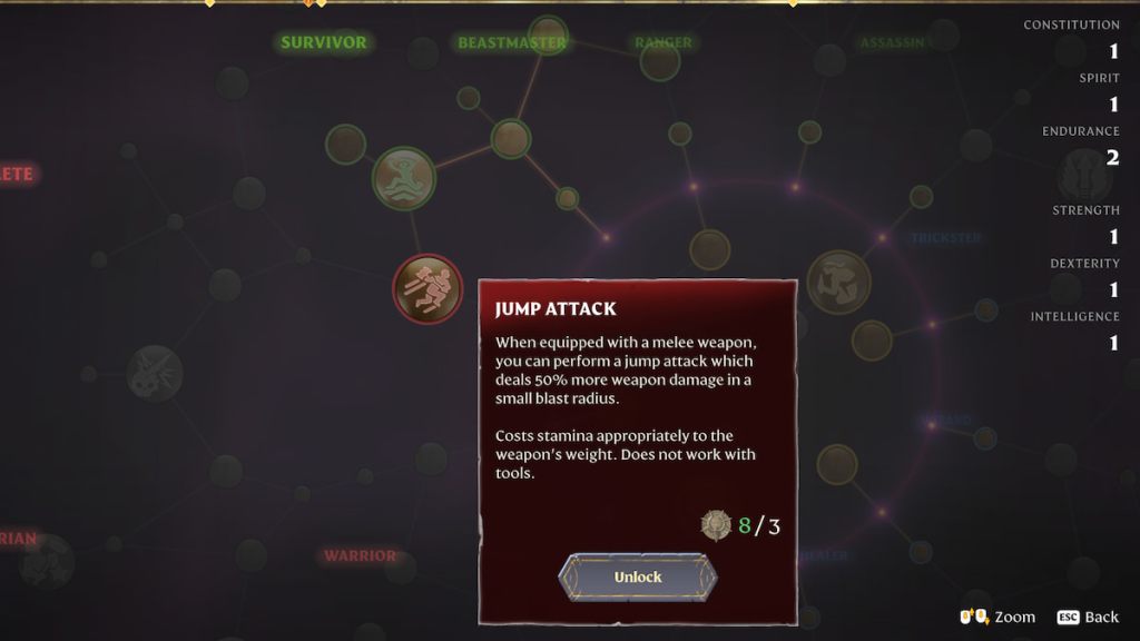 Jump Attack Skill