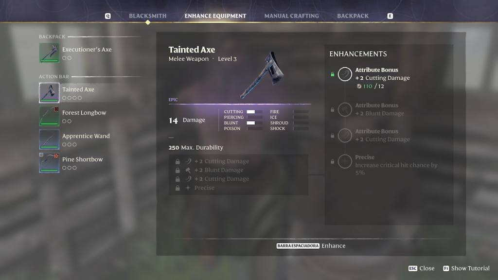 Upgrading Weapons